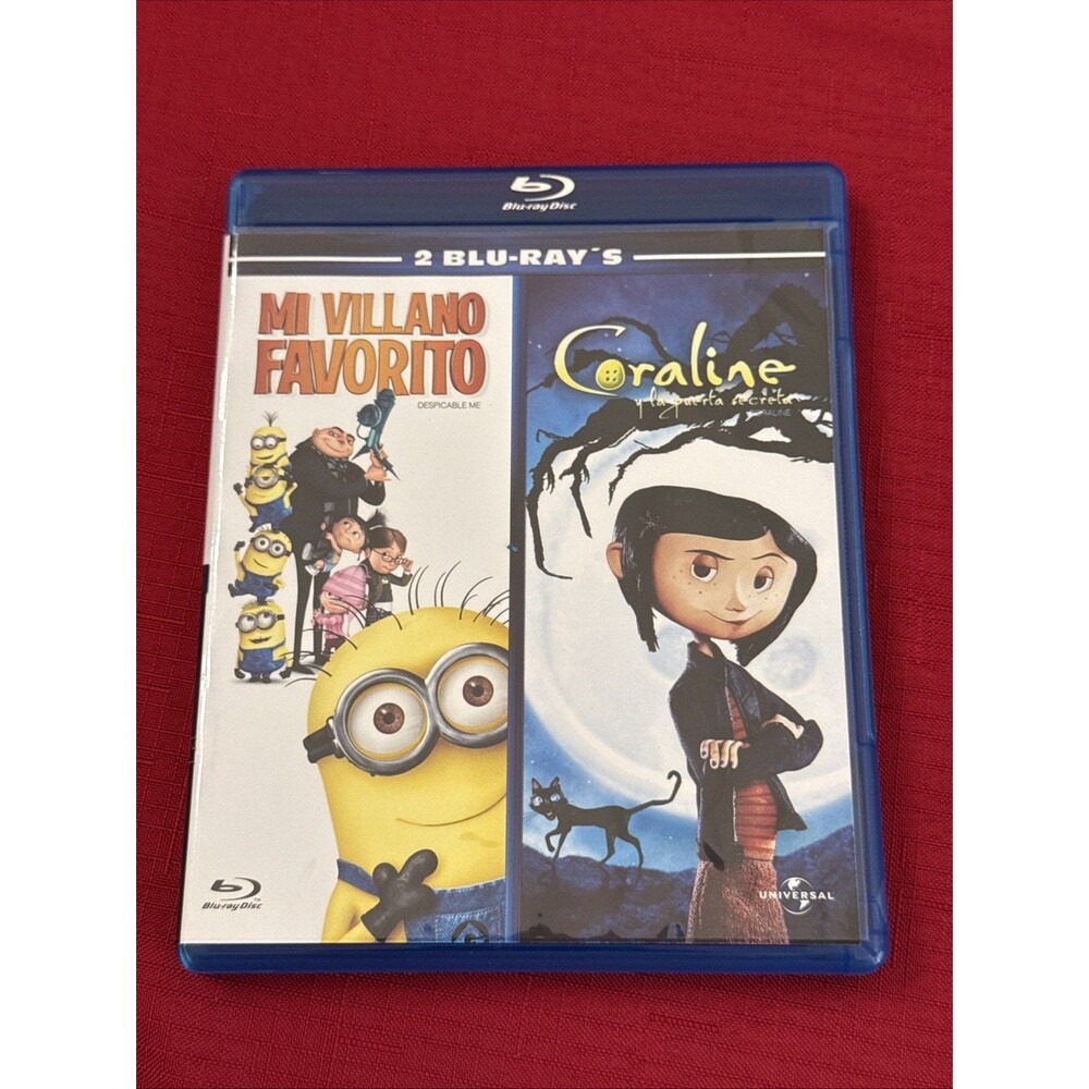 Despicable Me & Coraline Blu-ray 2-Movie Collection Spanish Cover Universal